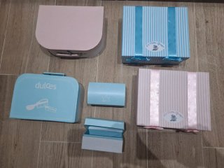Cajas de Regalo Azul y Rosa.  NUEVAS. 2.50€ Unidad