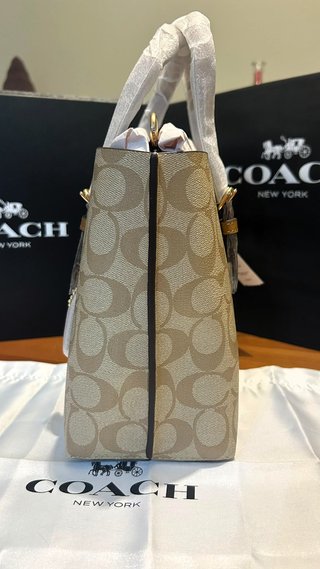 Bolso Coach Mollie Tote 25 Lona Firma