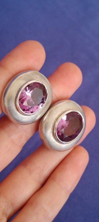Pendientes Tous Amatista Plata