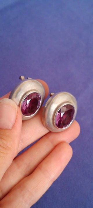 Pendientes Tous Amatista Plata