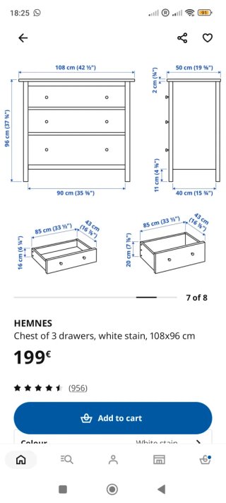 Cajonera Hemnes ikea
