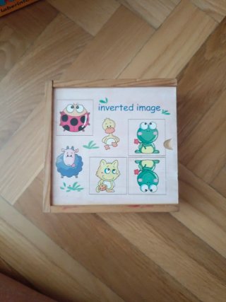 Juego infantil de madera con animales