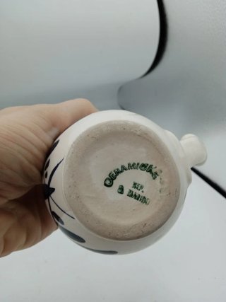 Tris broccje vini negri ceramica s.marino alte 8,5