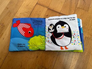 Libro suave bebé tortuga y ballena