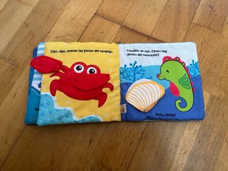 Libro suave bebé tortuga y ballena