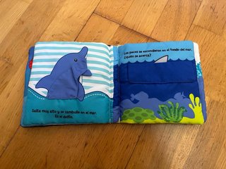 Libro suave bebé tortuga y ballena