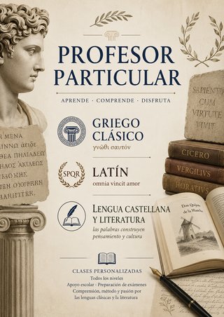 Clases Griego, Latín y Lengua Castellana