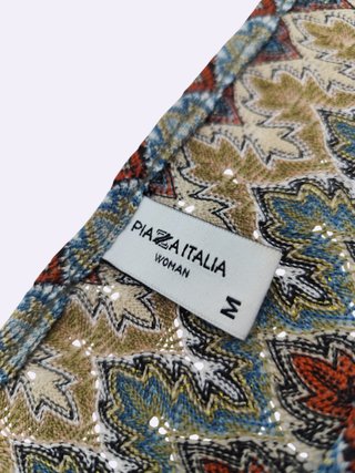 Top donna boho chic a zigzag Piazza Italia M