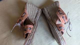 Zapatillas Castañera de esparto y lona 36