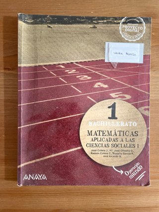 Matemáticas aplicadas a las Ciencias Sociales I...