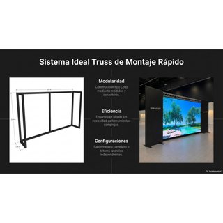 Pantalla LED 10m² + Estructura Autoportante