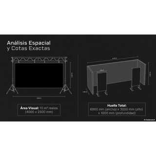 Pantalla LED 10m² + Estructura Autoportante