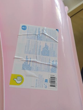 Bañera bebé rosa