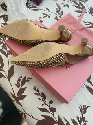 Zapato Salon Dorado