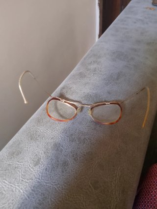 Gafas Vintage Amor Bañadas en Oro