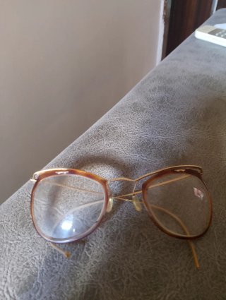 Gafas Vintage Amor Bañadas en Oro