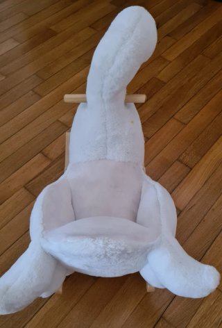 Dondolo Cigno in legno