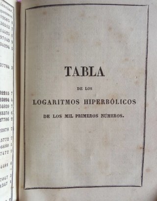 Raro. Logaritmos 1856 Vázquez Queipo