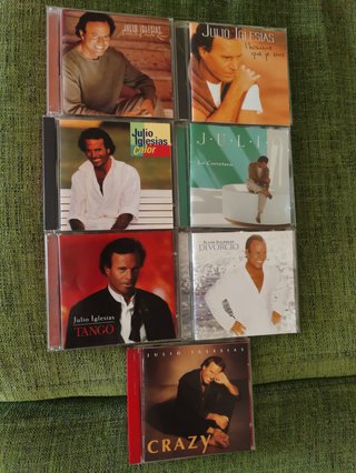 Lote 7  CDs Julio Iglesias: Crazy, Divorcio, La Ca
