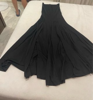 Falda flamenca negra