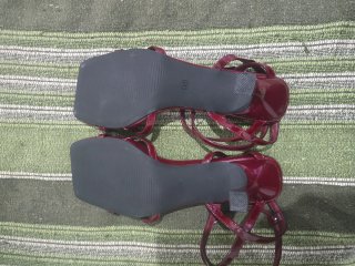 Sandalias color burdeos, T39