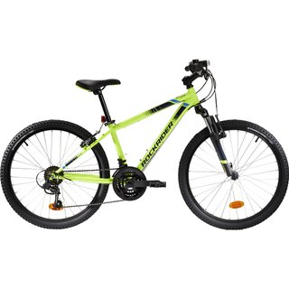 Bicicleta niños mtb 24 pulgadas Rockrider ST 500 amarillo