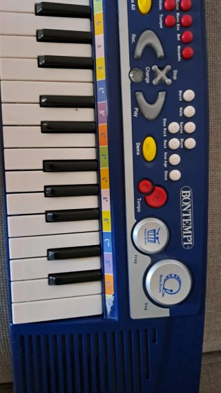 Tastiera elettronica Bontempi blu