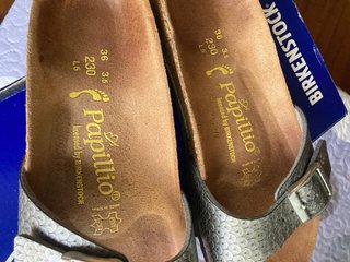 Sandalias, chanclas Papillio 36 mujer gris con diu