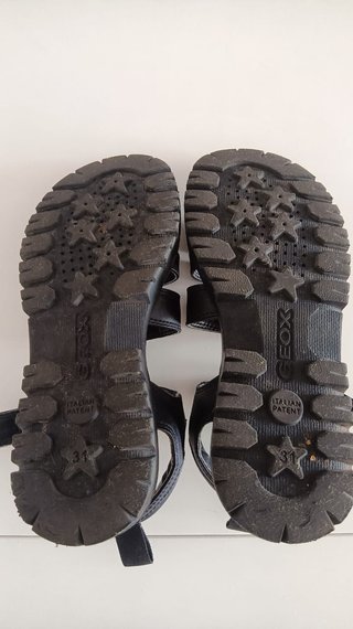 sandalias geox negras niña