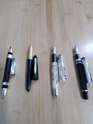 Lote 4 Penne Stilografiche Premium Design Unico