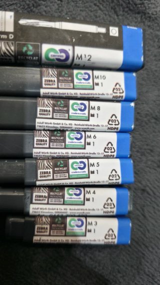 set Machos de roscar de cobalto WURTH HSS-CO