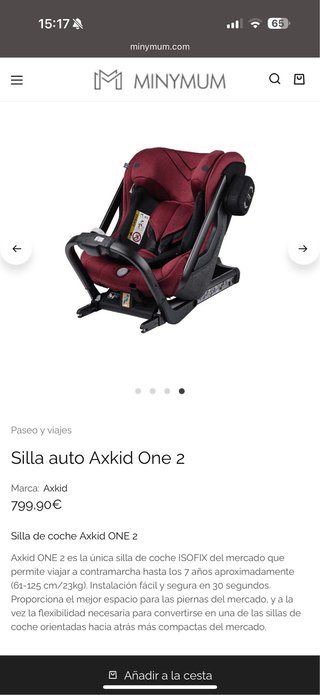 Silla coche Axkid One2  0a7años