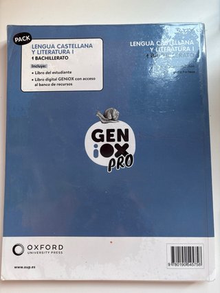 Lengua castellana y literatura I. Libro del est...