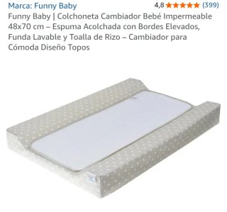 Funny Baby Cambiador Bebé Impermeable Topos