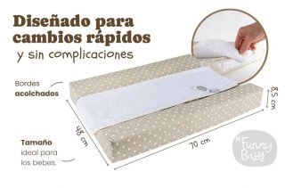 Funny Baby Cambiador Bebé Impermeable Topos