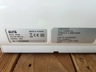 Recubridora Alfa 8706.