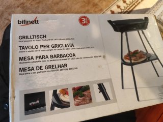 Mesa para barbacoa camping