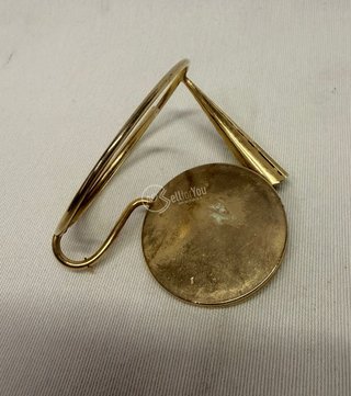 Portapenne vintage con miniatura dipinta