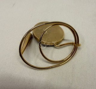 Portapenne vintage con miniatura dipinta
