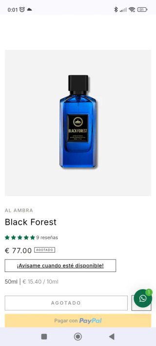 Perfume Black Florest.