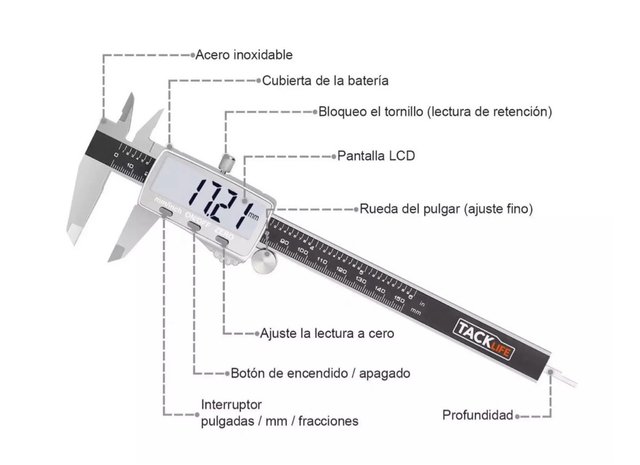 Calibre digital de Tacklife modelo DC02 - miniatura 2