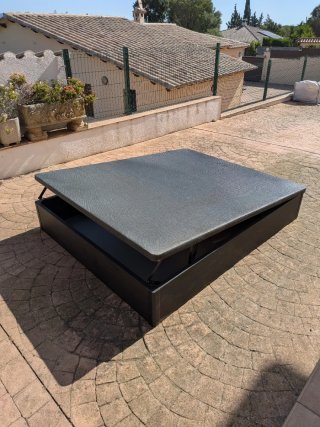 Canapé y cabezal para cama de 160x200 cm