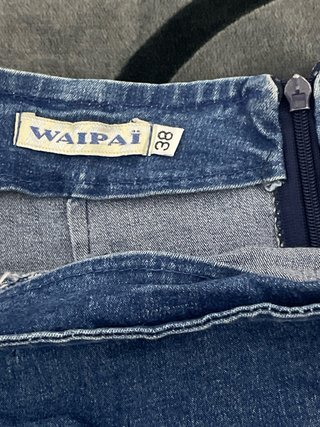 Falda vaquera mini bicolor Waipai - Talla 38