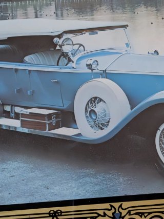 Antiguo cuadro espejo "ROLLS ROYCE"