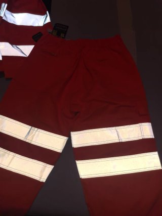 Pantaloni alta visibilità Portwest Rossi