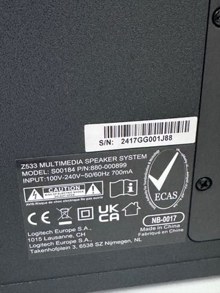 Altavoces Logitech Z533 Negro
