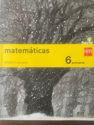 Libro matematicas 6 primaria 1 trimestre y 3 trime