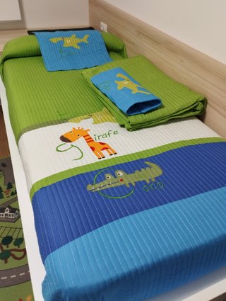 Edredón Verano Infantil Animales+Funda Cojin