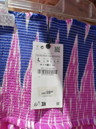 Vestido largo Zara estampado