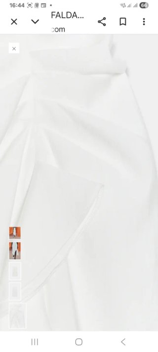 Falda Volante blanca